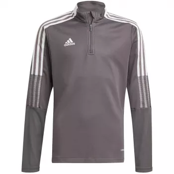 adidas Tiro 21 Trainings-Top Jugend-Sweatshirt Grau Four GM7321 116cm