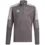 adidas Tiro 21 Trainings-Top Jugend-Sweatshirt Grau Four GM7321 116cm