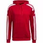 adidas Squadra 21 Hoodie Team Power Red/Weiß Herren Größe S