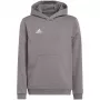 adidas Entrada 22 Hoody Mittelgrau Heather Kinder 128 cm