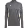 adidas Condivo 22 Herren-Trainings-Sweatshirt 1/2 Zip Grey Two/Weiß HD2312