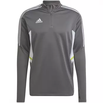 adidas Condivo 22 Herren-Trainings-Sweatshirt 1/2 Reißverschluss Grau/Weiß HD2312