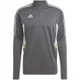 adidas Condivo 22 Herren-Trainings-Sweatshirt 1/2 Reißverschluss Grau/Weiß HD2312