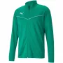 PUMA teamRISE Trainings-Polyjacke Grün 657392 05 S - Herren-Fußballjacke mit durchgehendem Reißverschluss