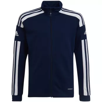 adidas Squadra 21 Trainings-Sweatshirt mit durchgehendem Reißverschluss, Navy Blue, HC6276, Jugend 140cm