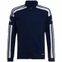 adidas Squadra 21 Trainings-Sweatshirt mit durchgehendem Reißverschluss, Navy Blue, HC6276, Jugend 140cm