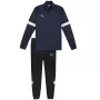 PUMA Herren Team Rise Full-Zip Trainingsjacke, Peacoat/Puma Black, Größe L