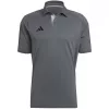adidas Tiro 23 Competition Polo T-Shirt Grau Vier/Schwarz HU1344 S