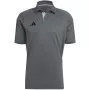 adidas Tiro 23 Competition Polo T-Shirt Grau Vier/Schwarz HU1344 S