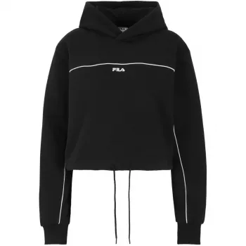 FILIPEK Damen Fila Laagna Fleece-gefütterter Sweatshirt Schwarz Größe L