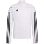 adidas Tiro 23 League Trainingsjacke Weiß/Schwarz IB8477 Jugend 128cm