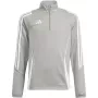 adidas Tiro 24 Trainings-Top Kinder Sweatshirt Grau Four 140cm