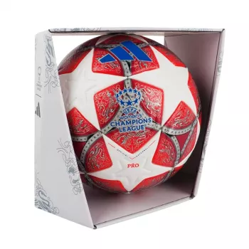 adidas UCL Women's 25/26 Final Pro Fußball Größe 5 Rot/Weiß