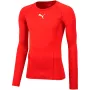 Puma Liga Baselayer Tee LS Rot 655920 01 M - Herren Langarm Kompressions-Trainingsshirt mit dryCELL Feuchtigkeitsableitender Technologie