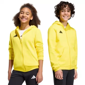 adidas Entrada 26 Full Zip Hoodie Kinder Gelb 140cm