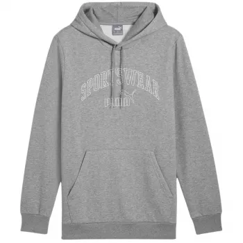PUMA Essentials+ Logo LAB Gradient Hoodie - Mittelgrau Melange - Herren M