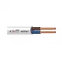 Kabel H03VV-F 3x0,75 Weiß 50m
