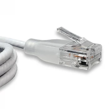 WANTEC eGlow UTP CAT6a Patchkabel, 0,5 m, Weiß