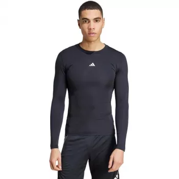 adidas Techfit Langarm-Trainingsshirt Herren Schwarz S