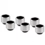 Thermal Grizzly DeltaMate Schlauchverschraubung, Messing - Glanznickel, HT16, 6er-Pack