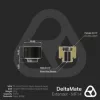 Thermal Grizzly DeltaMate Extender Fitting - MF14, Glanznickel, 6er-Pack