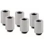 Thermal Grizzly DeltaMate Extender Fitting MF28 - Glanznickel, 6er-Pack