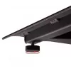 B-TECH AV SYSTEM X - Universeller Dual-Stack-Flachbildschirm-Bodenständer (VESA 600 x 400) - 2,4 m, Schwarz