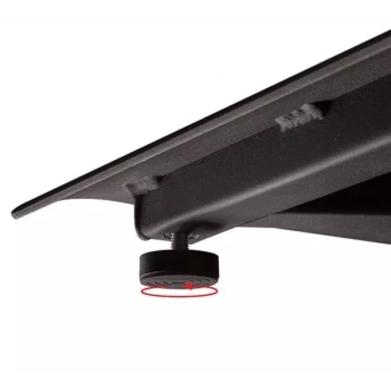 B-TECH AV SYSTEM X - Universeller Dual-Stack-Flachbildschirm-Bodenständer (VESA 600 x 400) - 2,4 m, Schwarz
