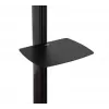 B-TECH AV SYSTEM X - Universeller Dual-Stack-Flachbildschirm-Bodenständer (VESA 600 x 400) - 2,4 m, Schwarz