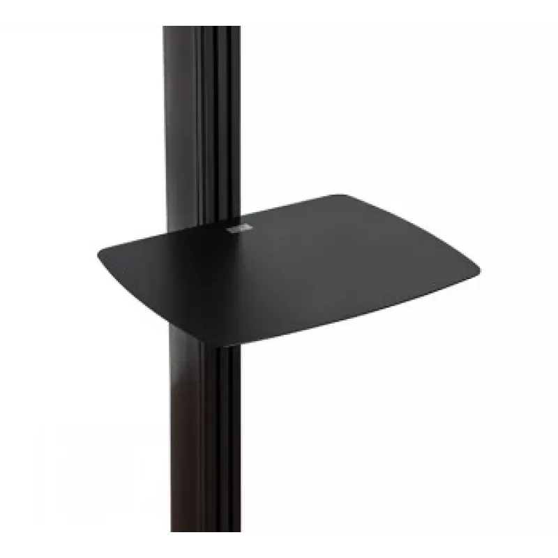 B-TECH AV SYSTEM X - Universeller Dual-Stack-Flachbildschirm-Bodenständer (VESA 600 x 400) - 2,4 m, Schwarz