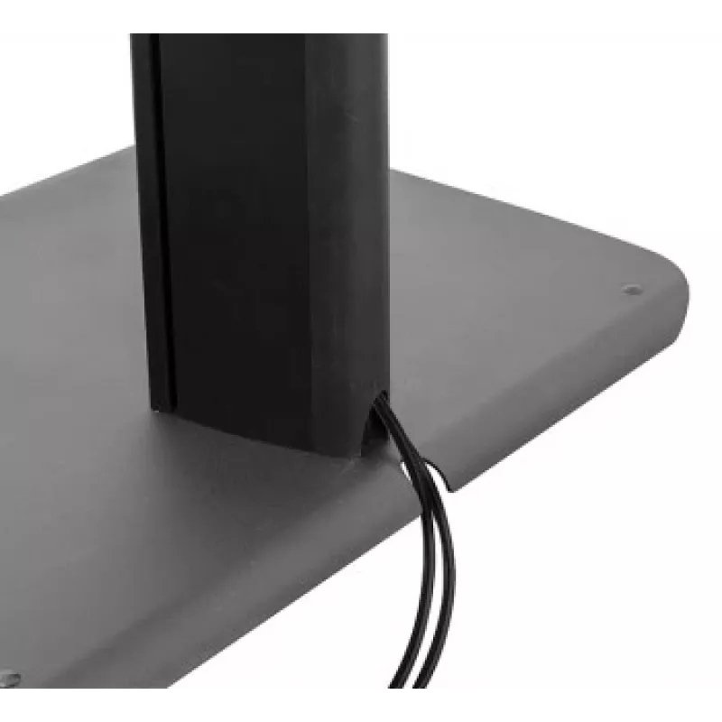 B-TECH AV SYSTEM X - Universeller Dual-Stack-Flachbildschirm-Bodenständer (VESA 600 x 400) - 2,4 m, Schwarz