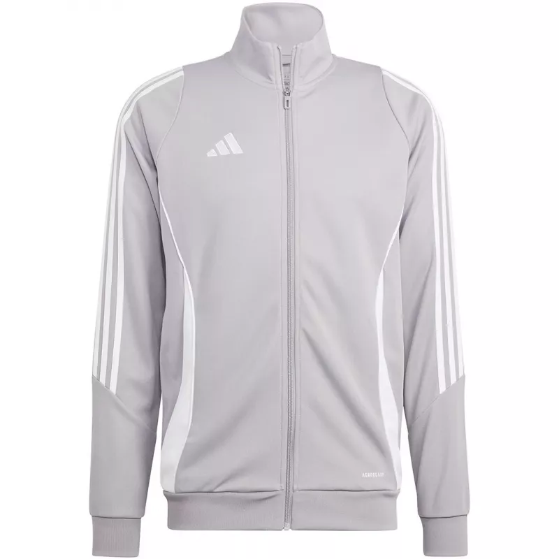 adidas Tiro 24 Trainings-Top Medium Grey Heather/Schwarz XL Herren-Sweatshirt