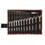 Kombischlüsselsatz Haushalt 25 Stk. Chrom-Vanadium-Stahl metrisch 6-32mm mit Rolltasche