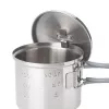 ESBIT PT625ST Camping-Kochgeschirr Topf 0,625 L Edelstahl