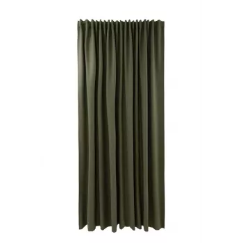 Bari W3630-5057 Grüner Vorhang mit Ösen 260x280 cm