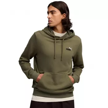 Puma ESS 2 Color Small No.1 Logo Hoodie Olivgrün Herren Größe L