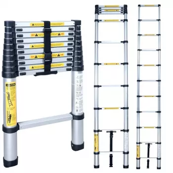 Teleskopleiter BL-T380 380 cm, 13 Sprossen, Aluminium, EN131, 150 kg