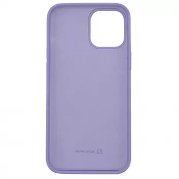 Evelatus Apple iPhone 12 Pro Max Premium Soft Touch Silikonhülle Blasslila