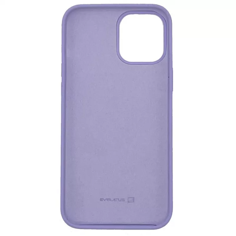 Evelatus Apple iPhone 12 Pro Max Premium Soft Touch Silikonhülle Blasslila