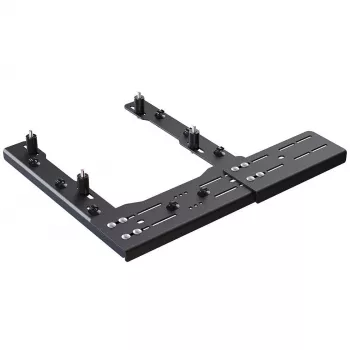 VIRPIL Controls Stuhlhalterungs-Verlängerungsplatte, 140mm - Schwarz