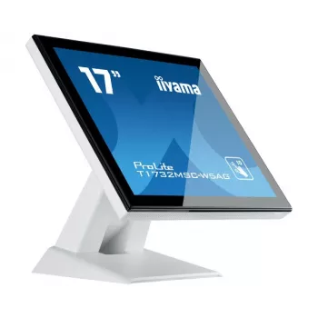 Iiyama ProLite T1732MSC-W5AG 17 Zoll SXGA 5:4 Projektiver kapazitiver Touchscreen-LED-Monitor mit HDMI, DisplayPort, VGA, Lautsprechern, Schwarz