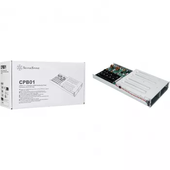 SilverStone SST-CPB01 1U 1+1 redundantes CRPS-Stromverteilerboard mit Käfig, bis zu 2400 W