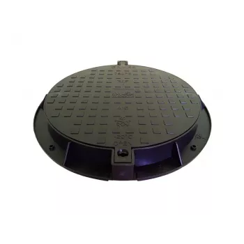 Gartenabdeckung für Abwasser 780PE-B A15 Schwarz HDPE Schachtdeckel