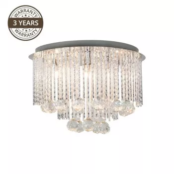 Deckenleuchte ICELAND 19156L 6x25W G9 Chrom mit Milchglas