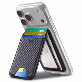 ESR Classic RFID Magnetic Wallet Stand mit MagSafe, Carbon Fiber Schwarz