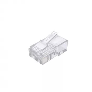 UNITEK 100er-Pack Cat.6 Pass-Through RJ45 Modularstecker (UTP, 23-26AWG, vergoldete Kontakte)