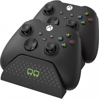 Venom Twin Docking Station für Xbox Series X|S und Xbox One - Doppel-Controller-Ladestation mit 2x NiMH 850 mAh Akkus - LED-Anzeigen - Schwarz