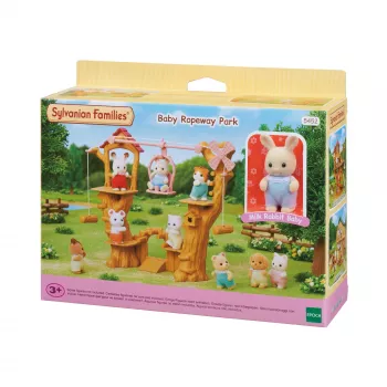 Sylvanian Families Baby-Seilbahn-Spielset mit Baby-Affenfigur