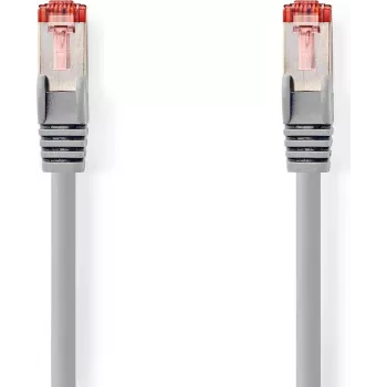 Nedis CAT6 S/FTP Netzwerkkabel RJ45 Stecker auf RJ45 Stecker 20m Rund LSZH Grau