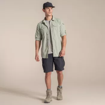 Craghoppers NosiLife Adventure LS Shirt III - Herren-Reisehemd, Bay Leaf, Medium